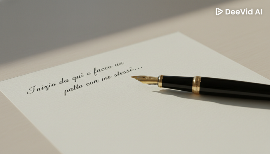 Inizio da qui e faccio un patto con me stessə